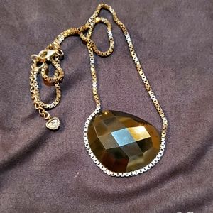 Silpada Sterling Silver Necklace With Large Stone